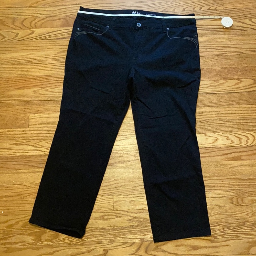 Style and Co lightweight stretch  black 20w jeans